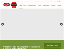 Tablet Screenshot of legumbrespedro.com